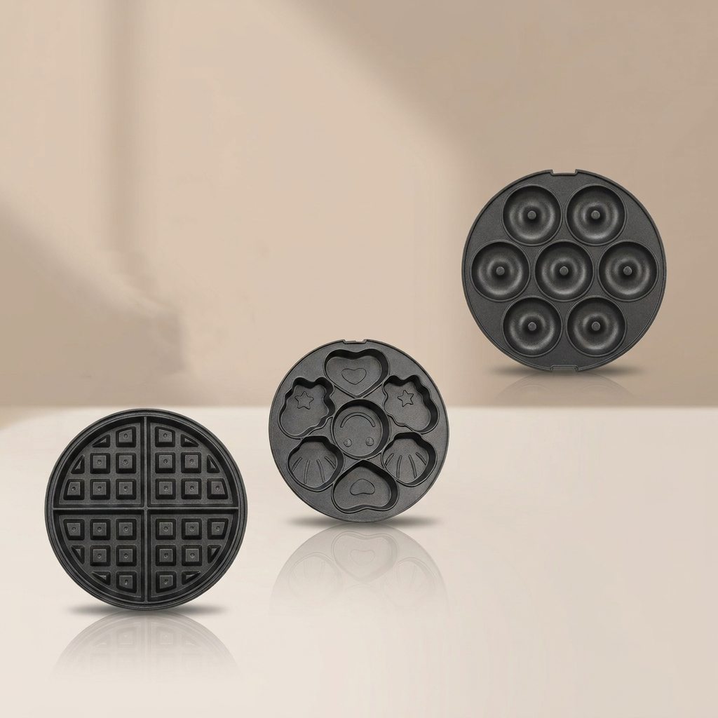 La Mini Waflera 3 en 1 es la solución perfecta para preparar desayunos y meriendas de forma rápida y deliciosa.