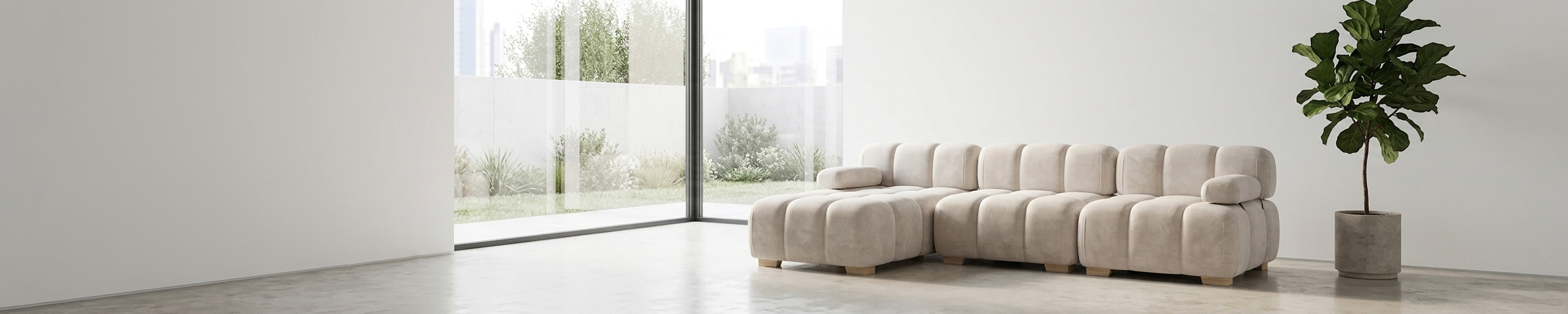 Sala nube minimalista