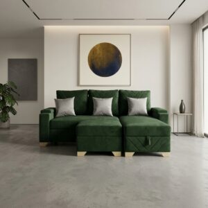 Sofa verde multifuncional